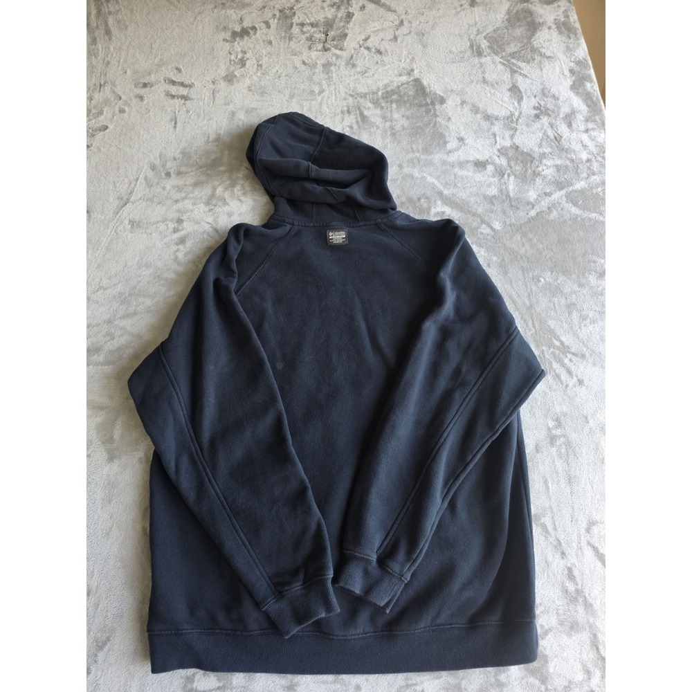 Columbia Men's Hoodie XL Black Pullover Sweatshirt Fleece Pocket Outdoor - Picture 6 of 7